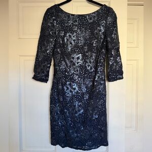 Navy Blue Sequin Dress